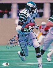 HAROLD CARMICHAEL PHILADELPHIA EAGLES HOF 20 JSA AUTHENTIC ACTION SIGNED 8x10