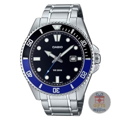 Casio MDV-107D-1A2V Men's Analog Sports Watch 44mm Stainless Steel 20ATM Quartz
