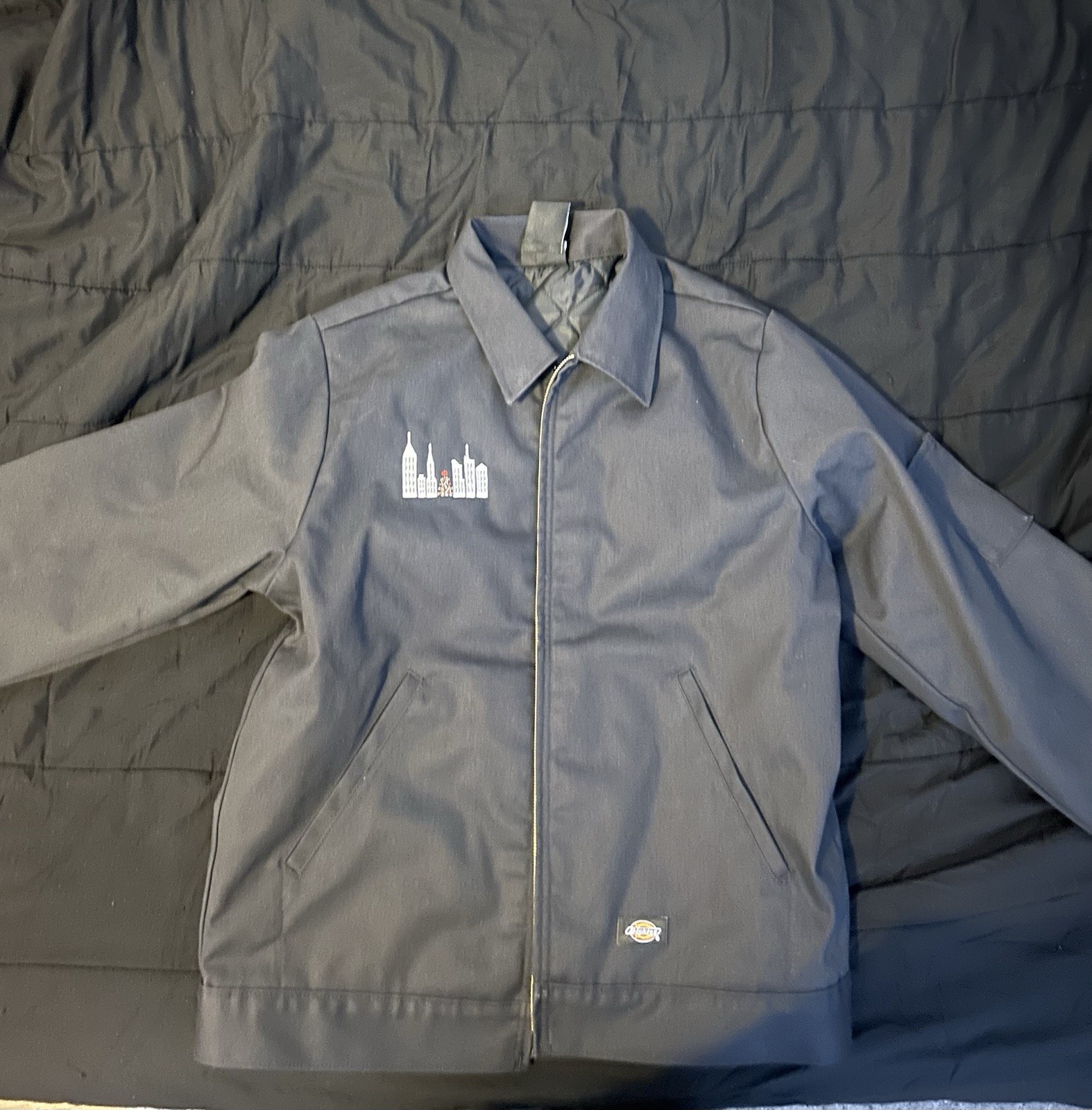 Full Zip City Logo Lined Short Casual