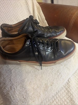 Allen Edmonds Men 11 D Porter City Derby Lace Up Sneaker Black Leather Office
