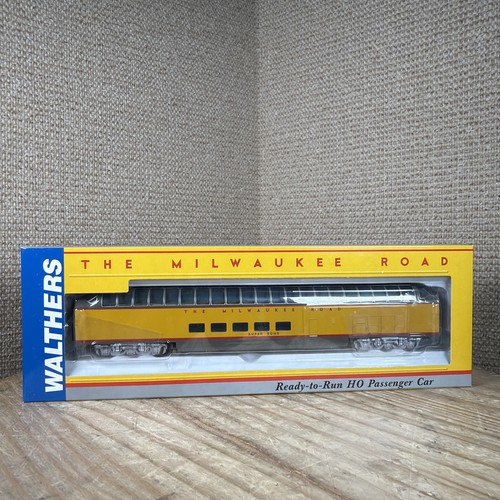 Walthers 932-9271 HO MILW Hiawatha PS Amarillo Super Domo Coche de Pasajeros Tren Nuevo en Caja | Zustand: New