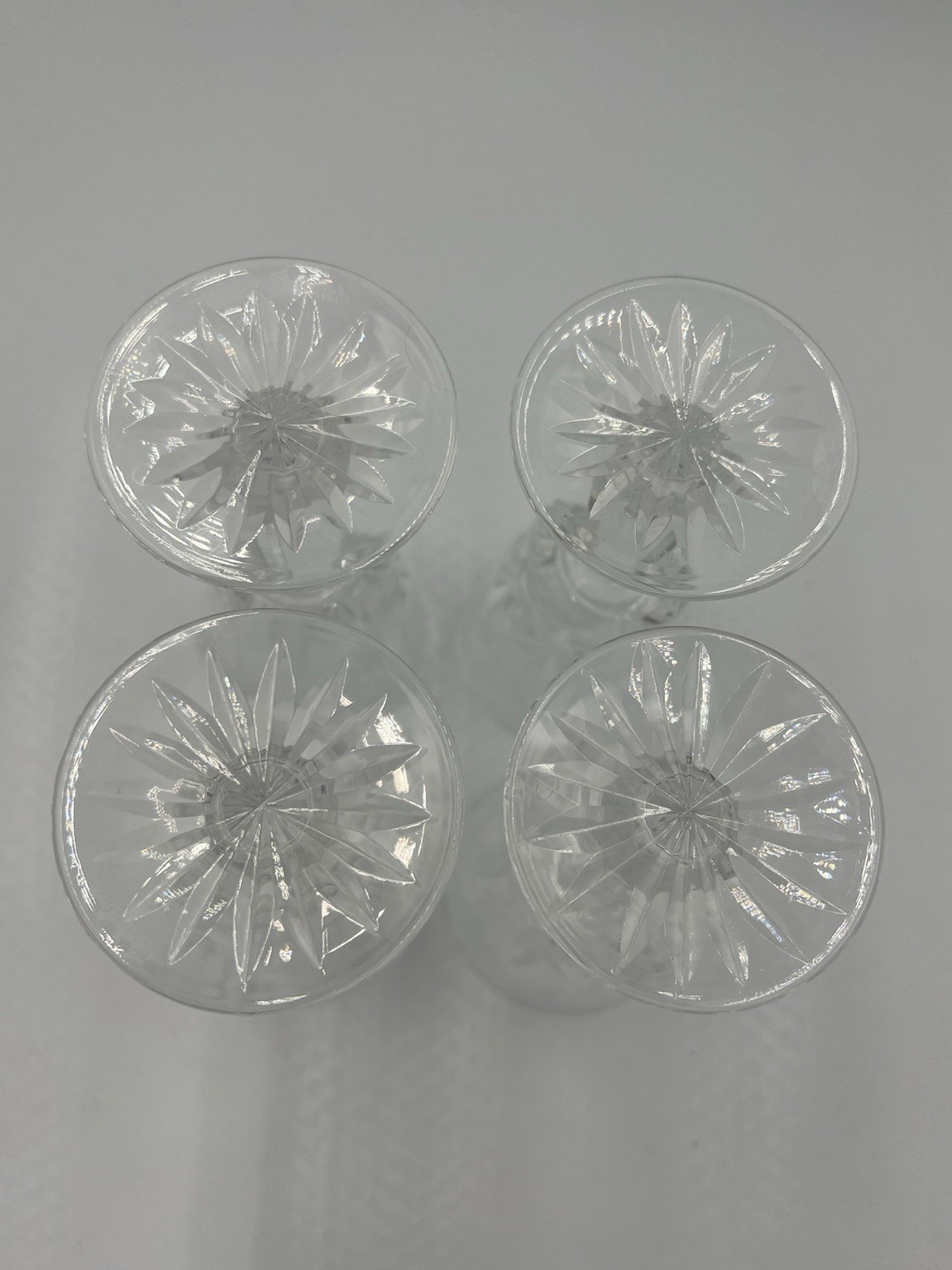 Vintage Set Of 4 Waterford Crystal 4.75” Rosslare Cordial Goblets Ireland EUC