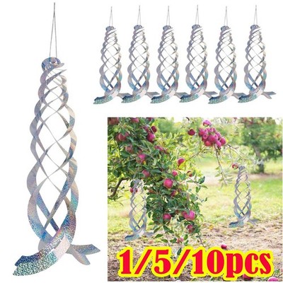 Hanging Spiral Scare Garden Hanging Reflective Bird Pigeons Repellent Deterrent