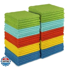 AIDEA Microfiber Cleaning Cloth, 50PK, Microfiber Towels for Cars, All Purpos