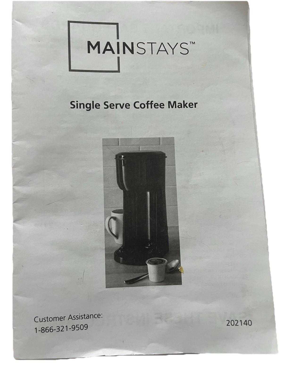 Single Serve Brewer User Manual 202140