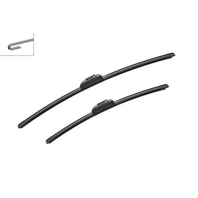 Bosch AeroTwin Retrofit Front Windscreen Wiper Blade Set 60/47.5cm J-Hook AR608S
