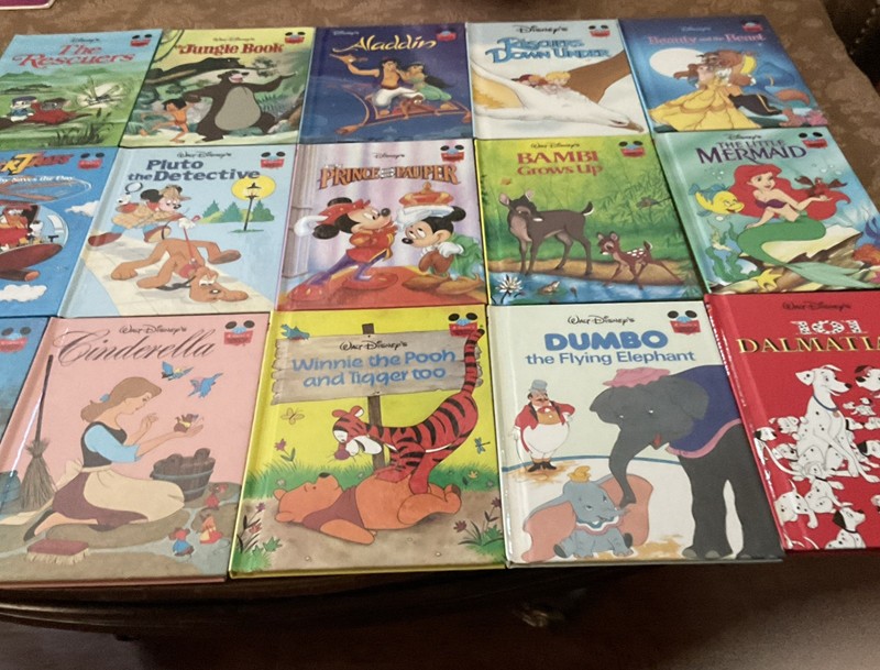 Disney Wonderful World of Reading VINTAGE Hardcover Book Club 16 Books 1972-1994