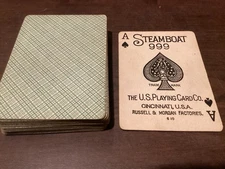 U.S. Playing Card Company Steamboat 999 Early Vintage 3 Digit Code