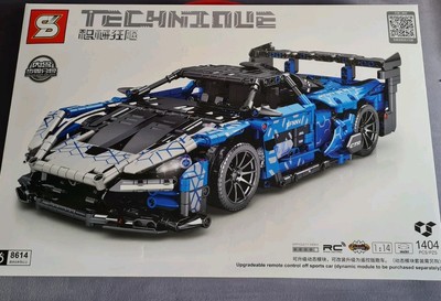 sembo 1:14 Technik-Auto Modell blau-weiß
