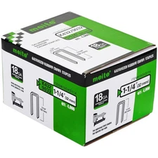 4,000 Counts 18GA 1/4-Inch Narrow Crown Staples, 1-1/4 Inch Length(1 Box)