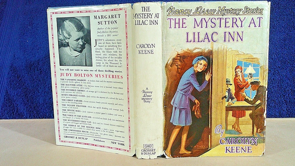 NANCY DREW #4 THE MYSTERY AT LILAC INN NO SPINE SYMBOL wDJ MILDRED WIRT 1941C-37 - Image 2 of 4