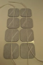  Self Adhesive 8 White Electrode pads TENS/NMES/FES/3000/7000 FREE SHIPPING! 