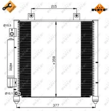 Condenser, air conditioning easy fit NRF 35637 for Suzuki Opel