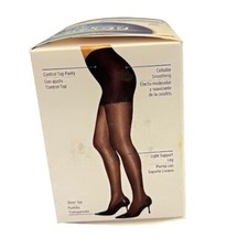 L'eggs 2 PACK Women's Sheer Energy Sheer Toe Pantyhose, NUDE Cellulite Smoothing