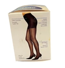 L'eggs 2 PACK Women's Sheer Energy Sheer Toe Pantyhose, NUDE Cellulite Smoothing