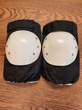 NEW knee pads for skateboarding , etc Slide on. plastic knee on thick foam 1pr