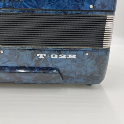 YAMAHA Accordion T-32B Tenor Blue 32 Keys Operation confirmed Used