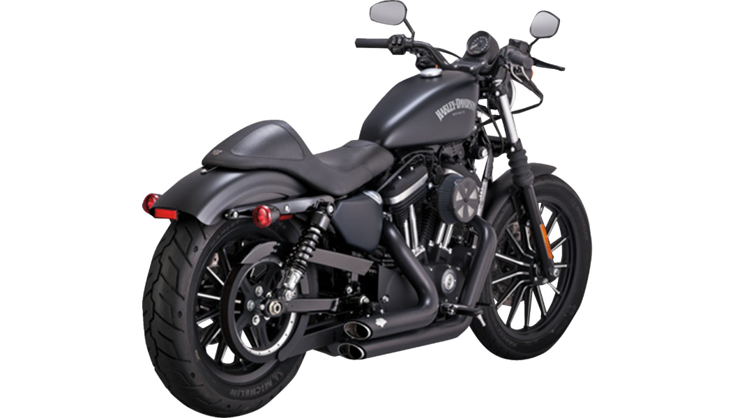 Vance & Hines 47329 Shortshots Staggered Black Exhaust 2014-2021