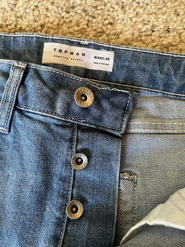 Woman’s Stretch Skinny Jeans 30x32 Topman - Picture 3 of 4