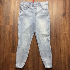 Spanx Pull On Skinny Jeans Light Wash Women  s Size Large