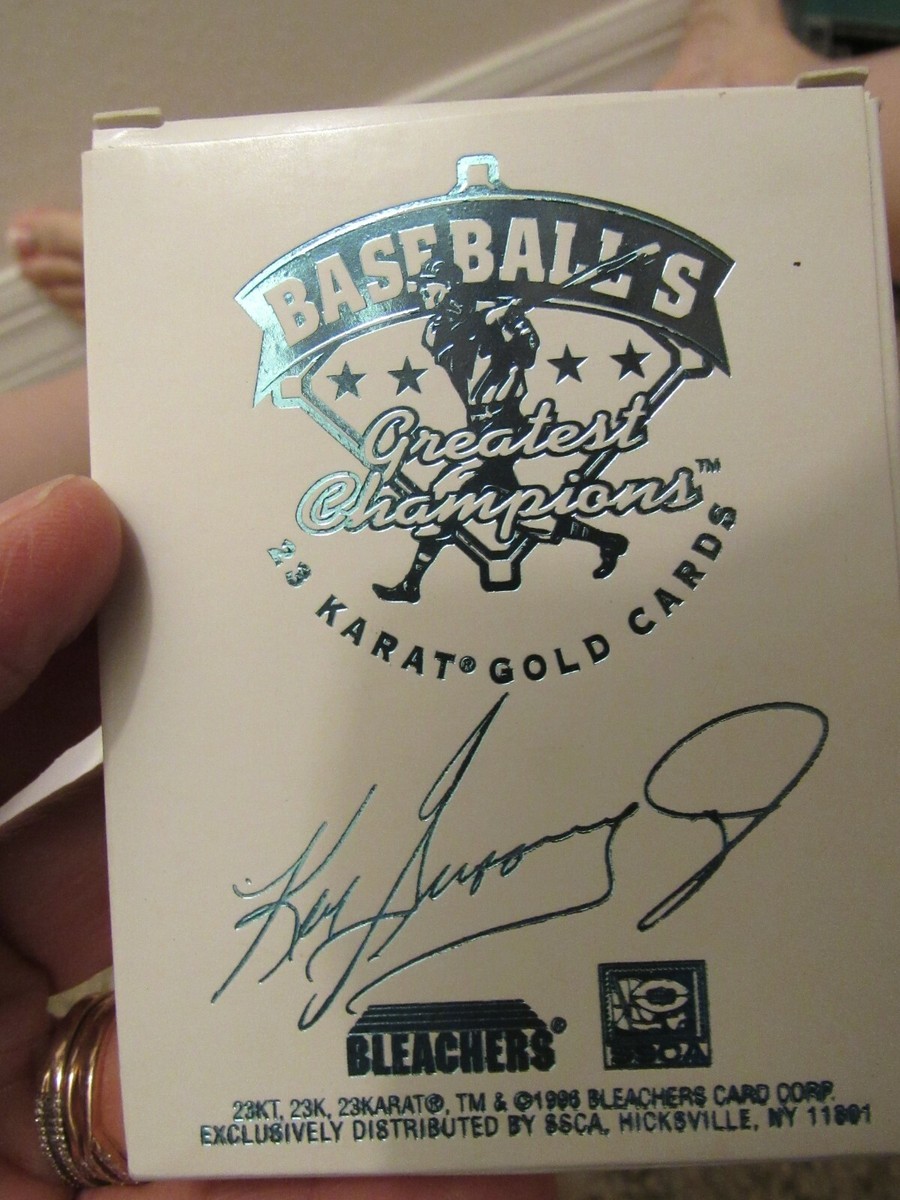 BASEBALLS GREATEST CHAMPIONS 23 KARAT GOLD CARDS KEN GRIFFEY JR