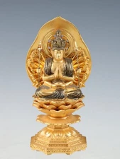 Japanese Vintage Buddhism -Senju Kannon Bodhisattva- High Quality Iron Figure