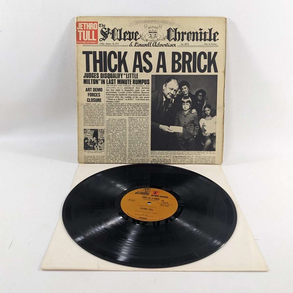 Jethro Tull Thick As A Brick Lp for sale | eBay