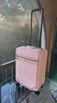 Michael Kors Small Fashion Travel Trolley Carry-on Suitcase Pink MK Luggage Bag
