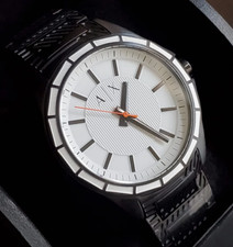 Armani Exchange White Dial Black Tone Stainless Steel Watch AX2625