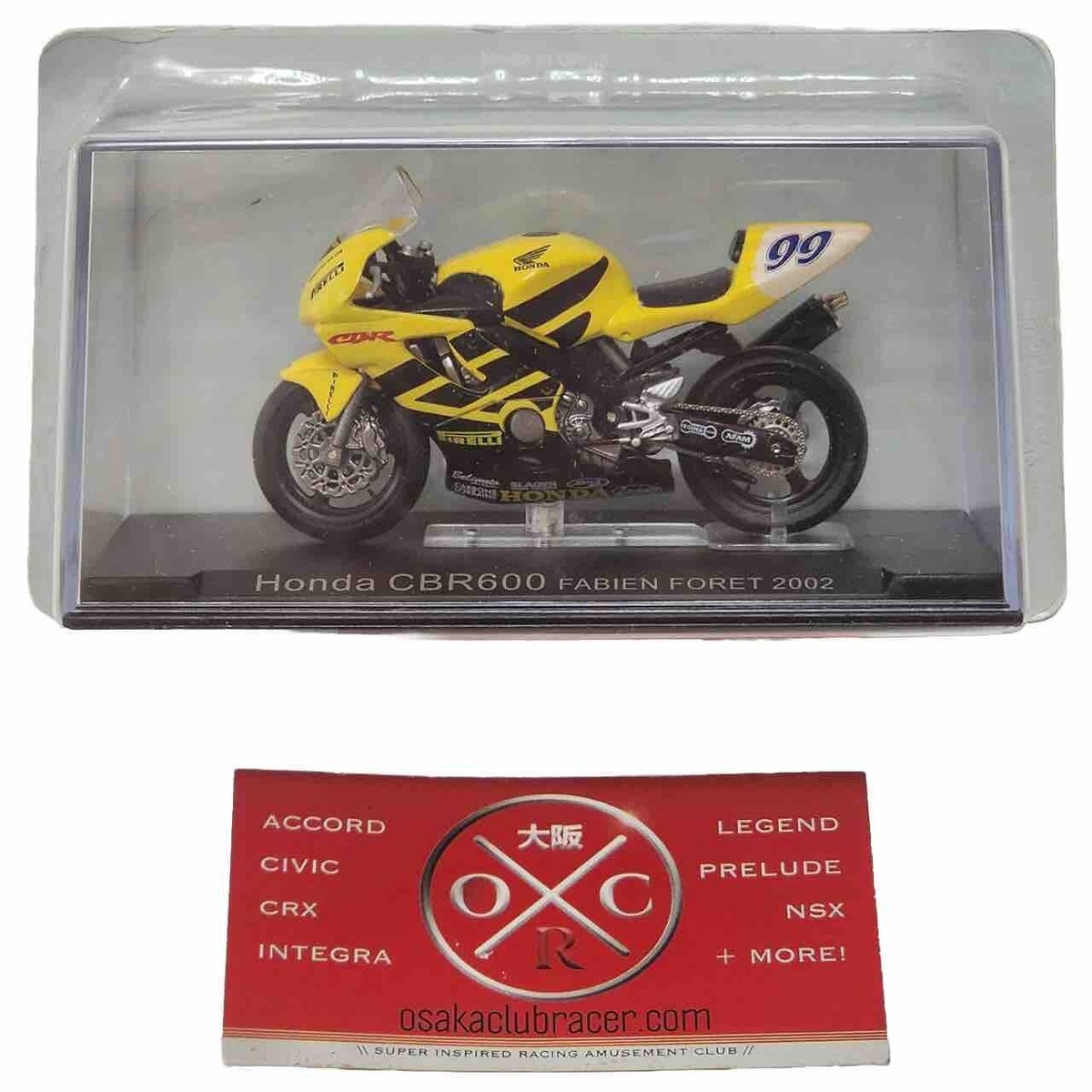 DeAgostini 1/24 Honda CBR600 Fabien Foret #99 2002 World SSP
