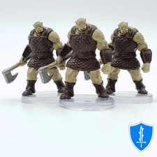 Orc Fighter x3 - Return of the Dragons #10 D&D Icons of the Realms Miniature