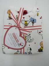 Pottery Barn Kids Peanuts Snoopy Hearts Nursery One Piece Pajama 3-6M 9963Z