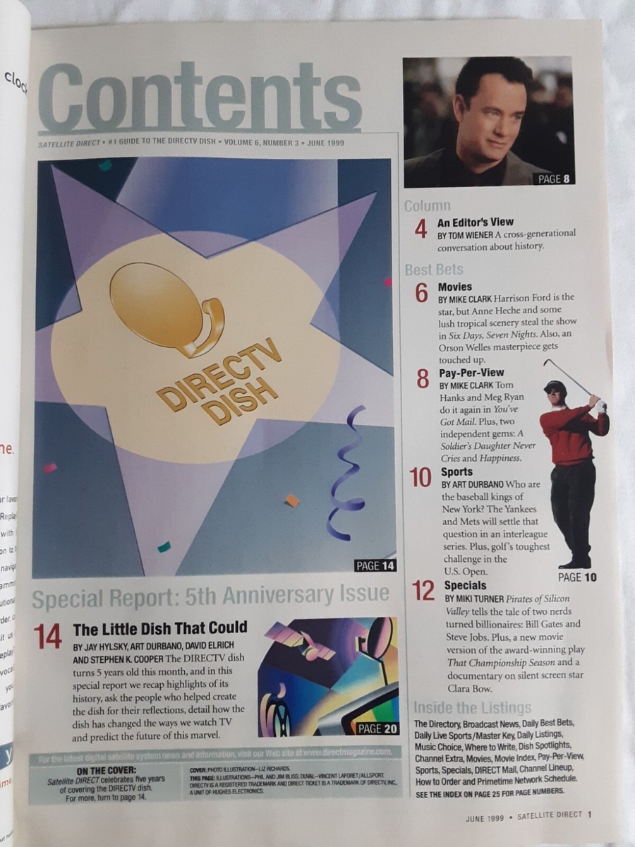 Satellite Direct magazine June 1999 - 5 Years of the DirecTV Dish