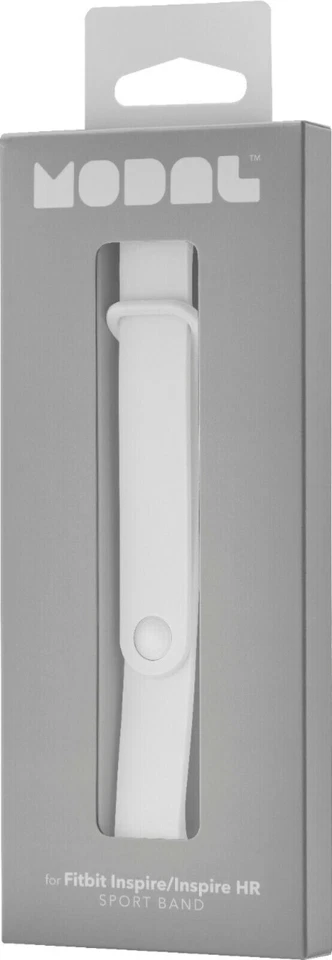 (NUEVO) Modal - Banda de silicona para Fitbit Inspire and Inspire HR - Blanco puro Foto 2 de 3