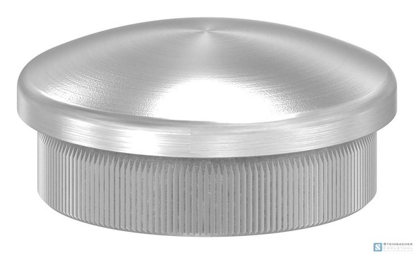 Edelstahl Stopfen FüR Rohr 33,7X2,0Mm, Leicht GewöLbt, V2A | Steinbacher©-image