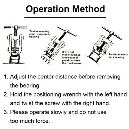 2 Jaw Puller, 2 Claw Gears Puller for Removal of Pulley Flywheel Bearing, 8inch - Picture 9 of 12