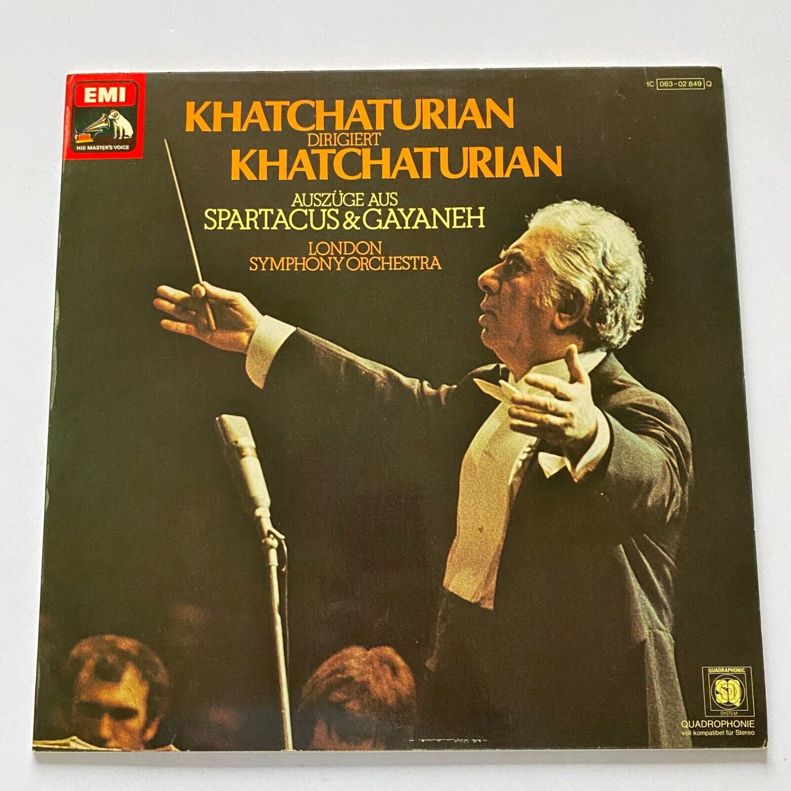 Spartacus & Gayaneh Ballet Suite Khachaturian/LSO LP Vinyl HMV Quadraphonic
