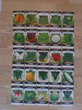 Card Seed Co Packets Vegetable Seeds Packets 25 Unused Original