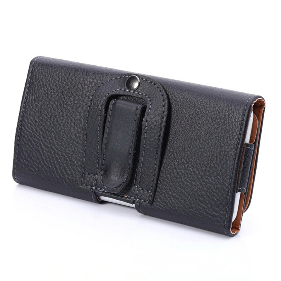 PU Leather Holster Pouch with Belt Clip For Samsung Galaxy S24 S23 S22 Note 9 10 - Image 2 of 4
