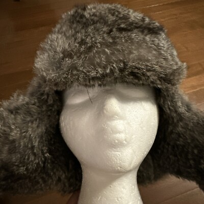 Paul Leinburd Trapper Hat M/L Sz10 Cap Leather Aviator  display picture 3