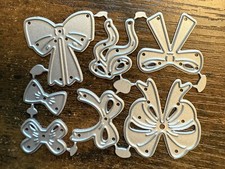 Set Of 7 Little Bow Bows Metal Cutting Die Ca...