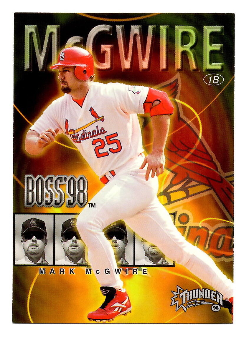 Mark McGwire Insert 1998 Circa Thunder Boss #14 Baseball