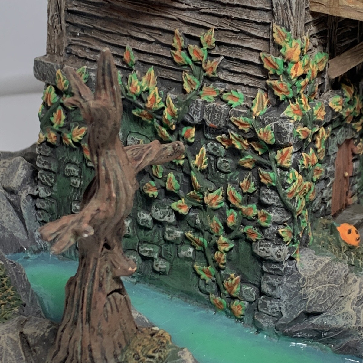 Hawthorne Village Frankenstein Burning Windmill Working Sculpture