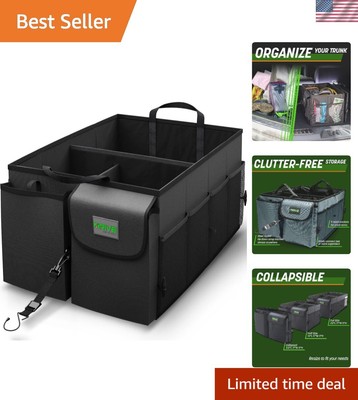 Drive Auto Multi-Compartment Car Organizer - Durable & Waterproof for Trunks