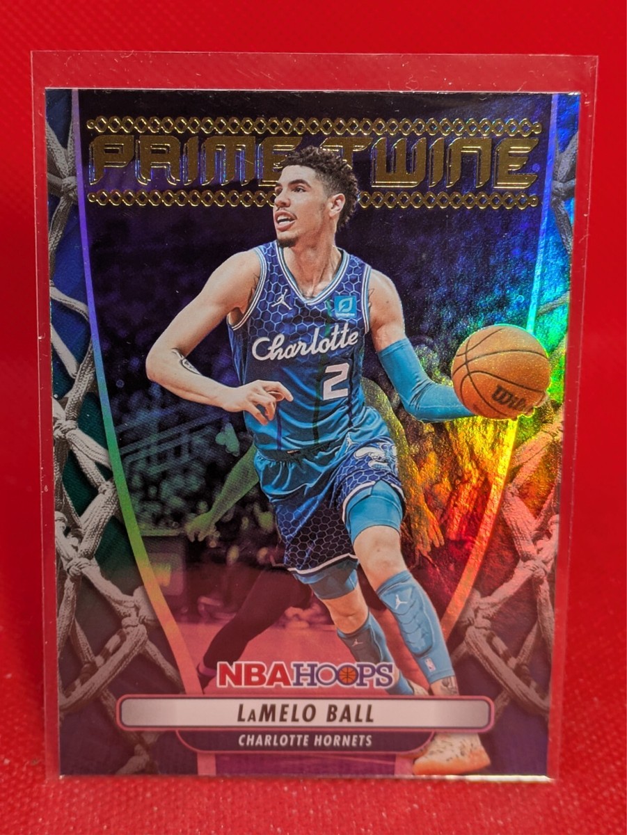 2022-23 Panini NBA Hoops Prime Twine Holo LaMelo Ball #10 GOLD