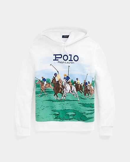 NWT POLO RALPH LAUREN Men's XL White Triple Rugby Pony Fleece