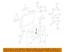 FORD OEM 02-24 Crown Victoria Lock Hardware-Handle Rod Clip AC2Z6321952B