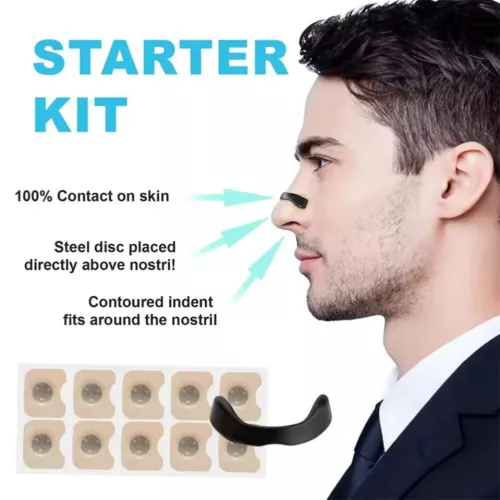 Magnetic Nasal Breathing Nose Dilators Starter Kit Nasal Strips Nasal Clip US - Picture 6 of 13