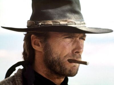 A Clint Eastwood Posing Smoking 8x10 Photo Print
