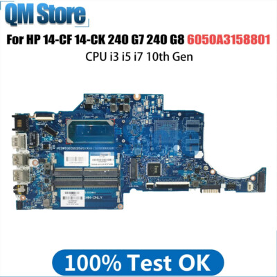 For HP 14-CF 14-CK 240 G7 240 G8 L89469-601 Motherboard CPU I3 I5 I7 10th Gen
